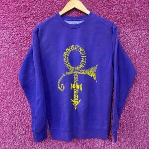 Prince Love Symbol Purple pullover Sweatshirt Small